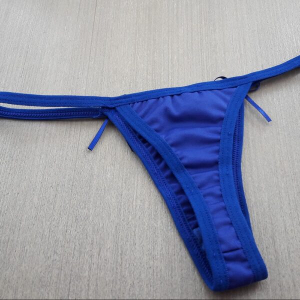 Tanga Fio em Microfibra e Viés Lateral - Image 3