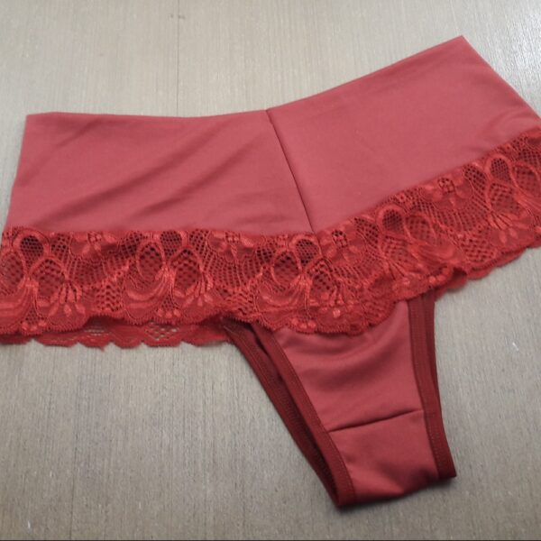 Calça Cós Duplo Detalhe Renda - Image 4