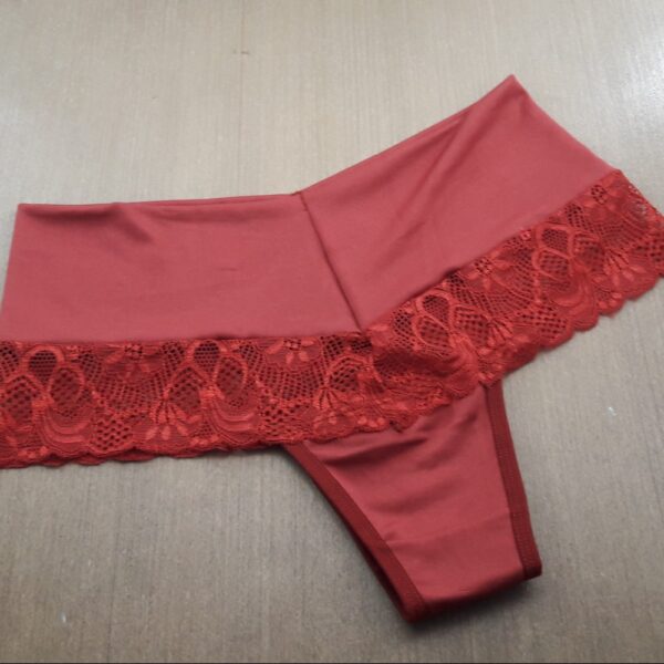 Calça Cós Duplo Detalhe Renda - Image 5