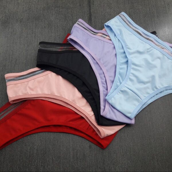 Calça Básica com Cós Transparente